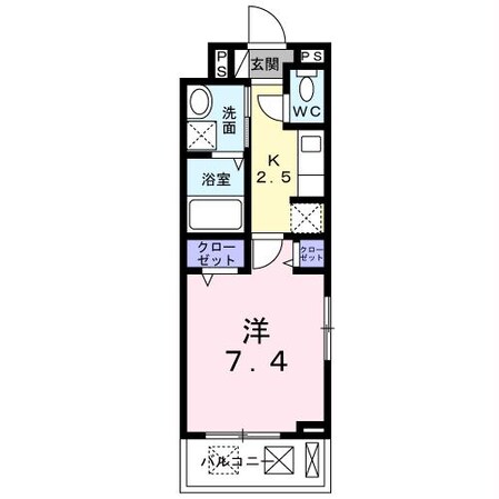 サンモール鶴島の物件間取画像